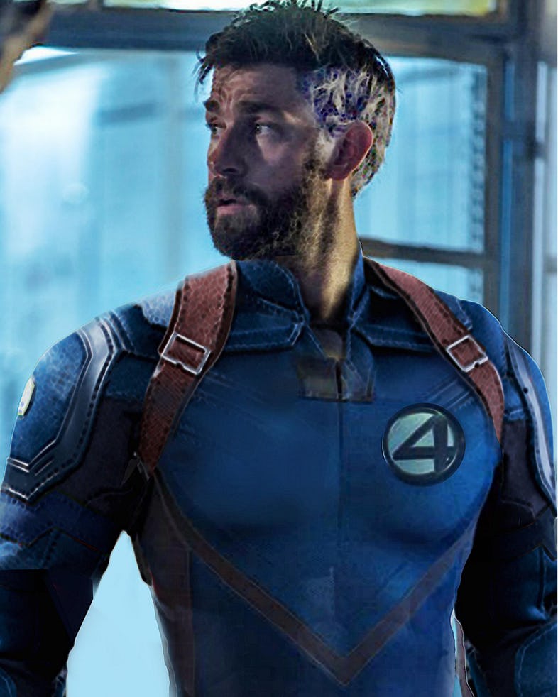 John Krasinski Fantastic Four Reed Richards Fan Art O Capacitor 5173